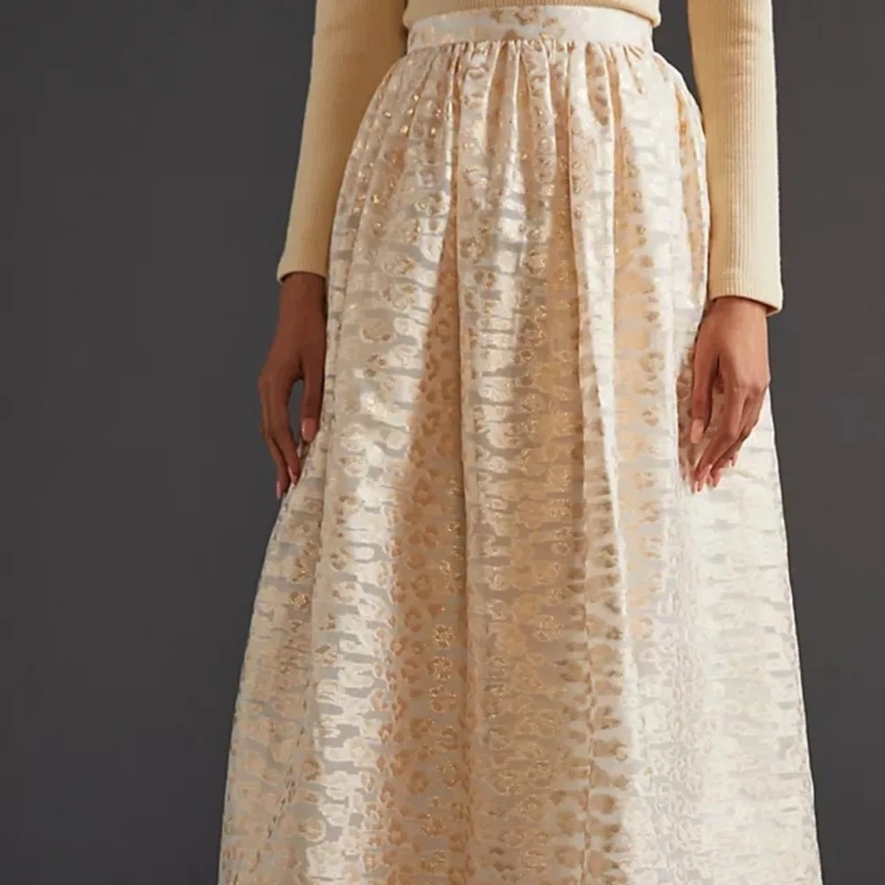NWT- Burnout Shimmer Maxi Skirt - Picture 2 of 7